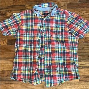 Daniel Cremieux Red and Blue Plaid Casual Shirt